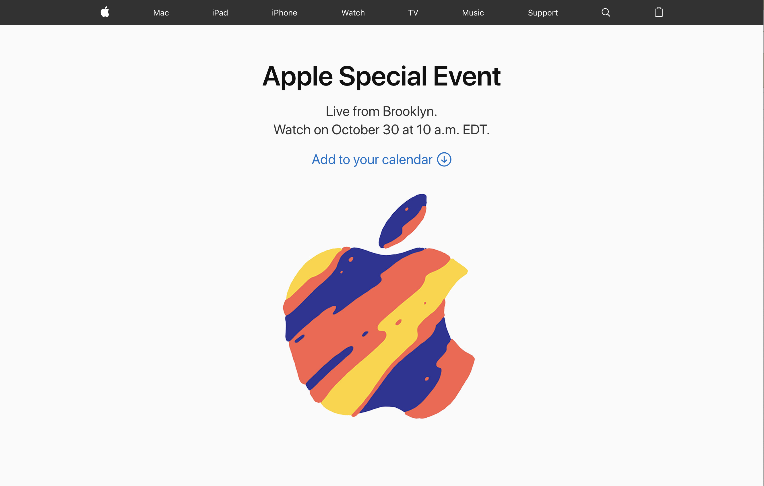 Apple Special Event 2018 Oct