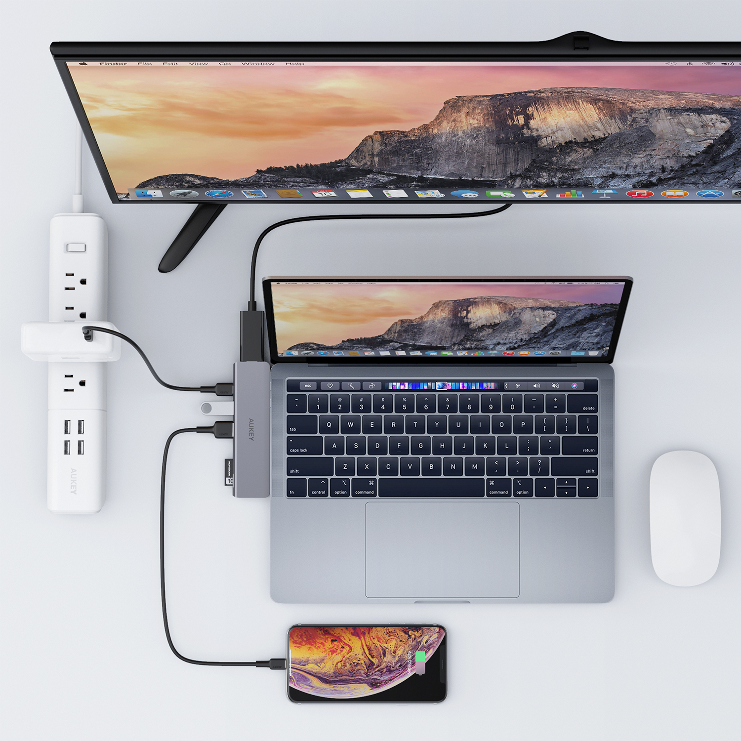 MacBook Pro向けマルチハブ「AUKEY CB-C76」が発売