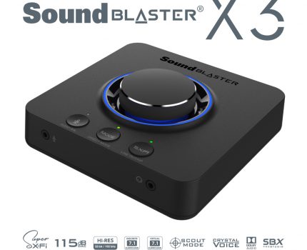 7.1ch再生に対応しSuper X-Fiを備えたUSB DAC「Sound Blaster X3」が登場