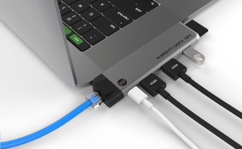 MacBook Pro/Airに適したドッキングステーション「TUNEWEAR ALMIGHTY DOCK TB4」が発売