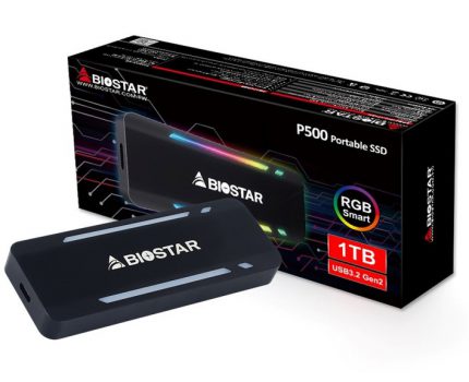 BIOSTARのUSB3.2 Gen2接続小型SSD「P500」の国内販売が開始