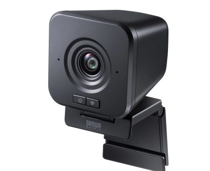 サンワサプライ、ケーブルレスのWebカメラ「CMS-V69BK」を発売