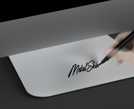 Macのディスプレイ下をホワイトボードのようにできるアルミシート「for iMac Front Panel」が発売