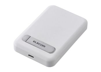 iPhoneにくっつけて充電できる折りたたみスタンド付きモバイルバッテリー「DE-C53-5000」が発売