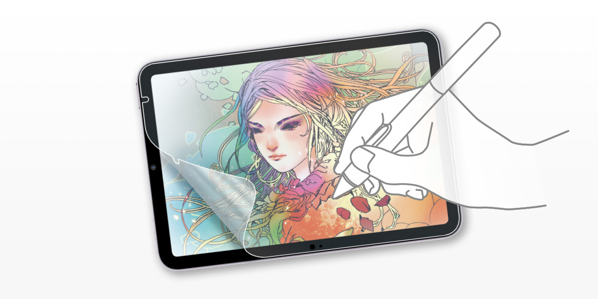 紙に鉛筆で描くような感覚で描けるiPad mini A17 Pro用フィルムが発売