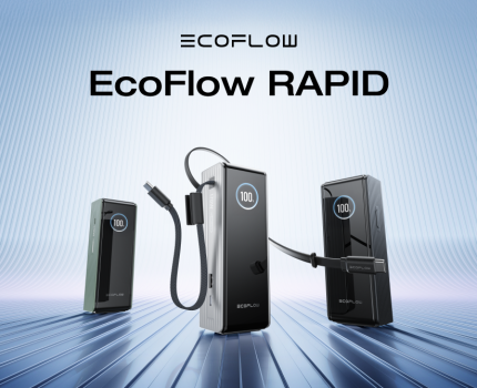 EcoFlow、モバイルバッテリー「RAPIDシリーズ」を発表