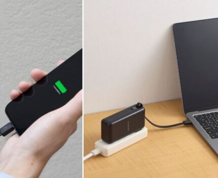 エレコム、AC充電器としても使える10,000mAh一体型モバイルバッテリー「DE-AC15-10000」を発売